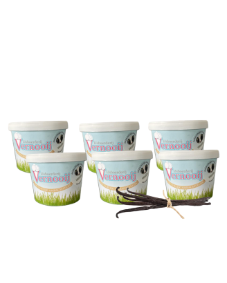 Vanille ijs 6 x 450 ml beker per colli, IJsboerderij Vernooij (6x_450ml_vanille_ijs)