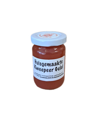 VOORRAAD Kweepeergelei, 6x potje 110 gram, gelei,Uit het Groene Hart (kweeper_gelei_oma_appel)