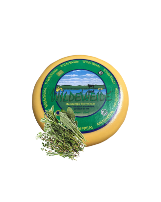 WildeWeide kaas BIO met italiaanse kruiden (jong) ca. 4kg, De Vierhuizen, Zoeterwoude (wilde_weide_kaas_4_kg_italiaanse_kruiden_522207149)